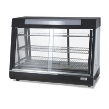 Hotel Electric Commercial Black Glass Food Warming Display